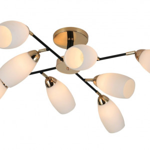 Люстра стельова Sirius 07086/8 GD+Matte black на 8 плафонiв