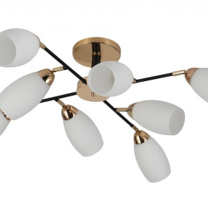 Люстра стельова Sirius 07086/8 GD+Matte black на 8 плафонiв