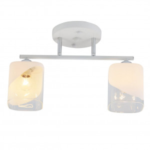 Люстра стельова Sirius 07245/2 Matte White+CR на 2 плафони