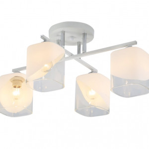 Люстра стельова Sirius 07245/4 Matte White+CR на 4 плафони