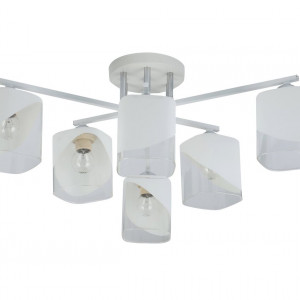 Люстра стельова Sirius 07245/6 Matte White+CR на 6 плафонiв