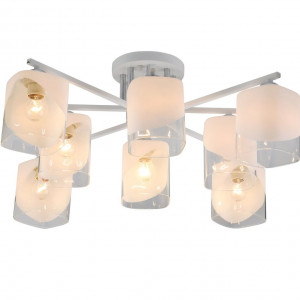 Люстра стельова Sirius 07245/8 Matte White+CR на 8 плафонiв