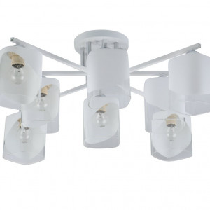 Люстра стельова Sirius 07245/8 Matte White+CR на 8 плафонiв