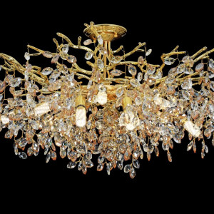 Люстра кришталева Sirius Ш C33023-600 GD кришталеві грона