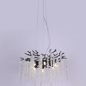 Люстра кришталева підвісна Sirius Ш 33035-600 BK кришталеві грона