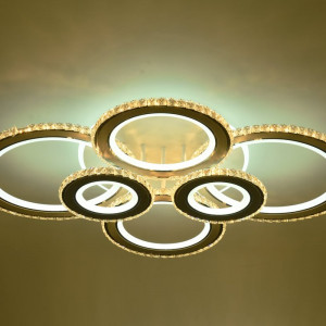 Люстра світлодіодна акрилова Sirius Ш 77680-6 WT+CR