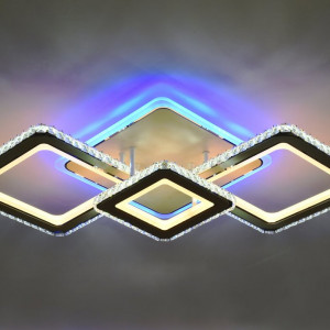 Люстра світлодіодна акрилова Sirius Ш 77659/2+1 WT+CR