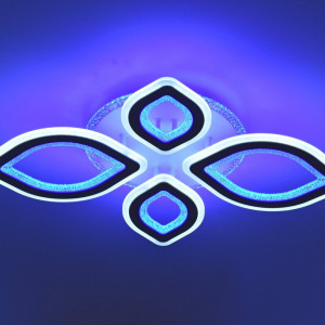 Люстра світлодіодна акрилова Sirius Ш 77615/2+2 WT