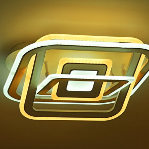 Люстра світлодіодна акрилова Sirius Ш 77637/450+450 WT+CR