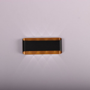 Бра настінне сучасне металеве Sirius W047 BK+FGD 8W