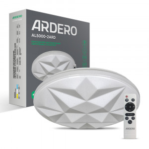 Світлодіодний світильник Ardero AL5000-2ARD AMBER 72Вт 2700-6500К+RGB IP20 білий Світлодіодний світильник Ardero AL5000-2ARD AMBER 72Вт 2700-6500К+RGB IP20 білий