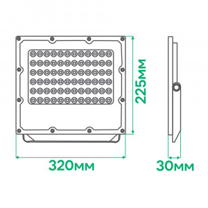 Світлодіодний прожектор Ardero LL-3150ARD PRO 150Вт 6500K IP65 сірий