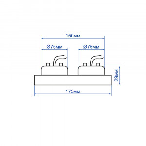 Вбудований поворотний світильник  Feron DL0385 чорний