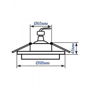 Вбудований світильник Feron DL2911 Вбудований світильник Feron DL2911