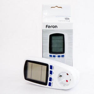 Розетка з лічильником електроенергії енергометр Feron TM55