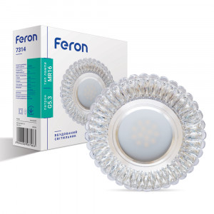 Вбудований світильник Feron 7314 с LED підсвіткою Вбудований світильник Feron 7314 с LED підсвіткою