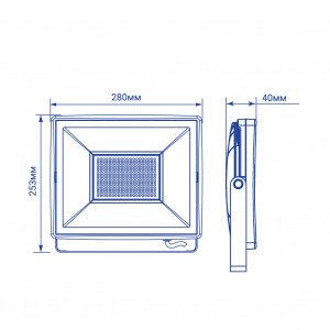 Світлодіодний прожектор Feron LL-6150 150Вт 6400K IP65 чорний