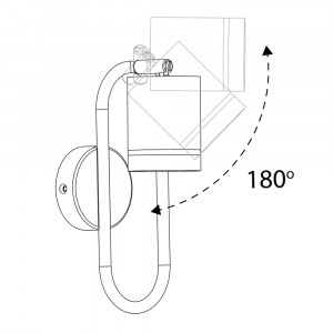 Накладний поворотний світильник Feron ML380 GU10 IP20 чорний