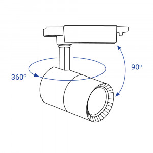 Трековий світильник Feron AL103 30W 4000К IP40 білий
