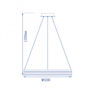 Світлодіодна люстра Feron AL6610 SHINE LEVITATION 50Вт 4000К IP20 срібло