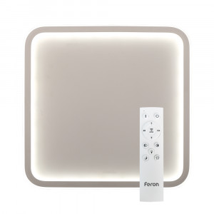 Світлодіодна люстра з пультом Feron AL6080 SQUARE 70Вт 3000-6500К IP20