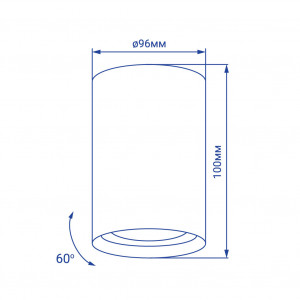 Накладний неповоротний світильник Feron ML202-P G5.3 IP20 чорний