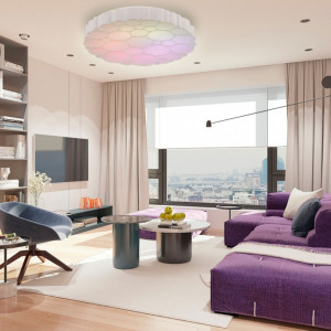 Світлодіодній світильник Feron AL6030 GRAND COLOR 60Вт 3000-6500К+RGB IP20 білий Світлодіодній світильник Feron AL6030 GRAND COLOR 60Вт 3000-6500К+RGB IP20 білий