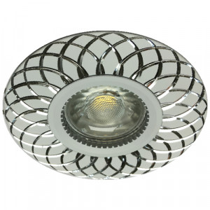 Вбудований неповоротний світильник Feron GS-M888 G5.3 білий