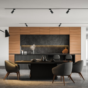 Трековий світильник під лампу Feron ML335 GU10 IP20 чорний