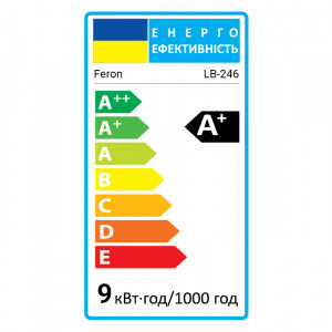 Світлодіодна лампа Feron LB-246 9Вт G13 4000K