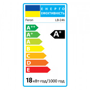 Світлодіодна лампа Feron LB-246 18Вт G13 4000K