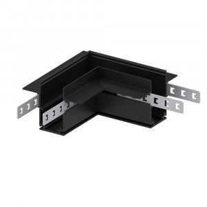 З'єднувач кутовий Feron LD2004 для вбудованого шинопровода чорний