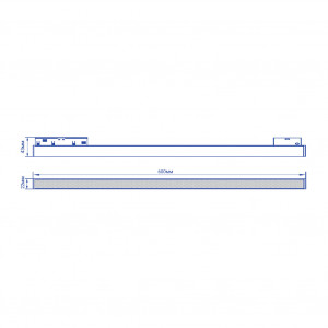 Магнітний трековий світильник Feron MGN302 24Вт 4000К IP20 чорний