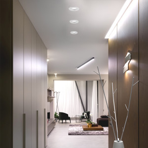 Вбудований поворотний світильник  Feron DL0375 білий