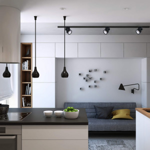 Трековий світильник Feron AL107 14W 4000К IP40 білий