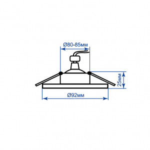 Вбудований поворотний світильник Feron DL6210 білий