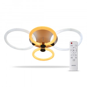 Світлодіодна люстра з пультом Ardero AL6134-1ARD FELICITY GOLD 76Вт 2700-6500К IP20