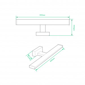 Світлодіодний світильник Ardero AL5080ARD 8Вт 4000К IP44 хром