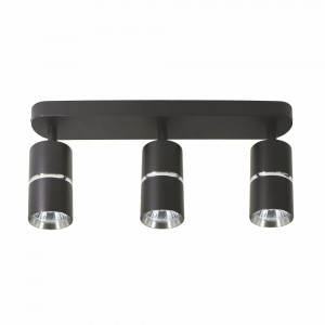 Накладний поворотний світильник Ardero ML312-3 BAMBOO GU10 IP20 чорний+хром