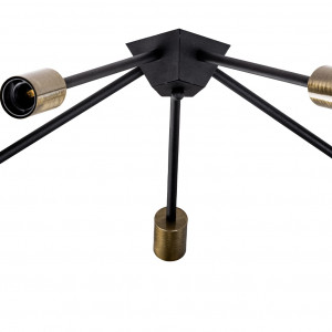 Люстра (світильник стельовий) Attic K-5 C320 Black/BrushGold