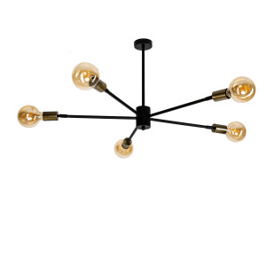 Люстра (світильник стельовий) Star 5M 840/450 Black/BrushGold