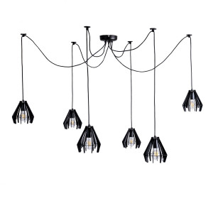 Люстра павук (підвісний світильник) Stels Spider-6 BlackPearl