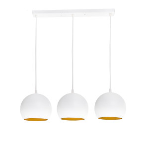 Люстра (світильник підвісний) Bowl С150-450-3 White/Gold