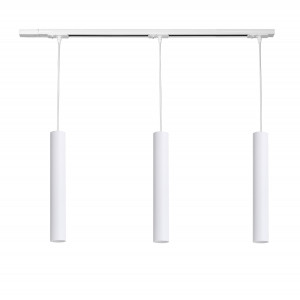 Трековий світильник на три плафони підвісний Track-3 Chime GU10 TP57-400-1000-3 White