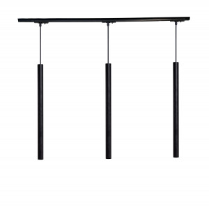 Трековий світильник на три плафони підвісний Track-3 Chime G4 TP30-500-1000-3 Black Трековий світильник на три плафони підвісний Track-3 Chime G4 TP30-500-1000-3 Black