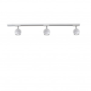 Трековий світильник на три плафони стельовий Track-3 Bowl GU10 TL90-1000-3 White Трековий світильник на три плафони стельовий Track-3 Bowl GU10 TL90-1000-3 White