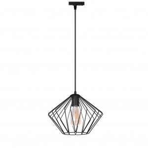 Трековий світильник підвісний Тrack Rhomb-S TP300-1000 Black