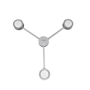 Люстра (світильник стельовий) Quant GX53 C3-350 MoireSilver