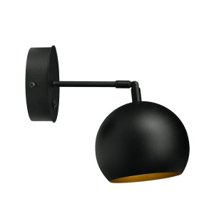 Бра з вимикачем Bowl W150-BT Black/Gold