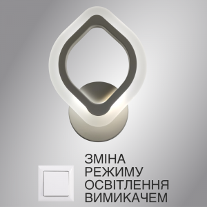 Настінний світлодіодний світильник бра ESLLSE  AZALIA 235x168x45мм Білий